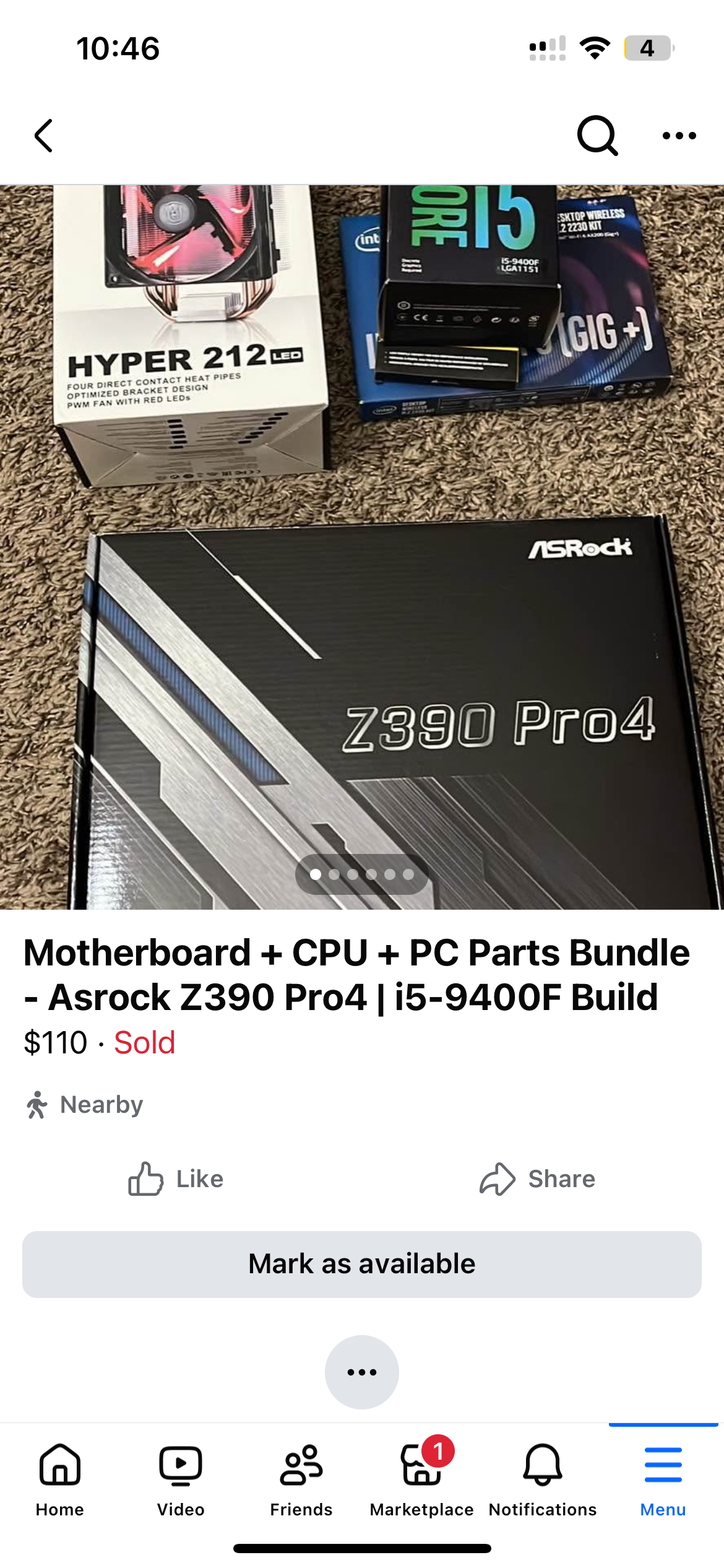 [picture of facebook marketplace sale]